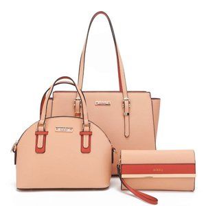 Leah Shoulder Bag 3-Piece Set NK12310 Soft Pink